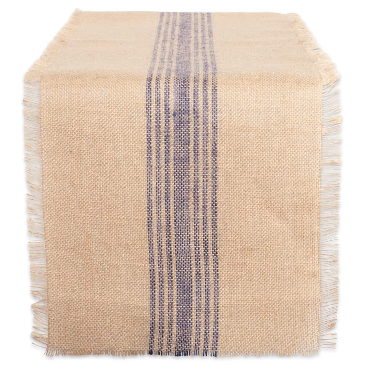 DII® 108" Middle Stripe Burlap Table Runner